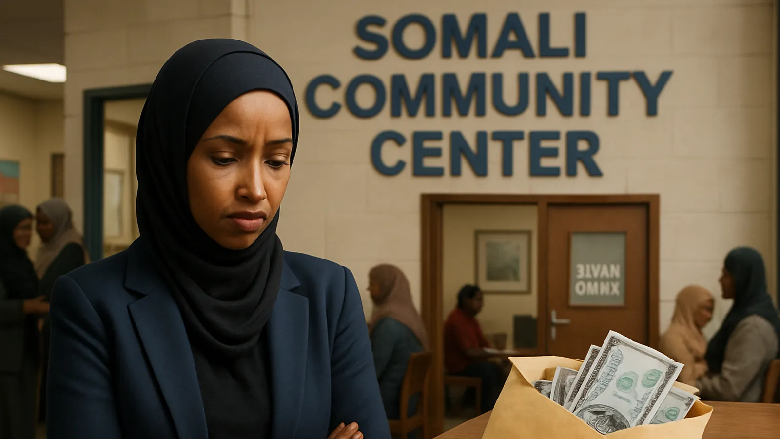 Ilhan Omars Büro befindet sich in einem somalischen Gemeindezentrum, das umgeleitete Spenden erhalten hat.
