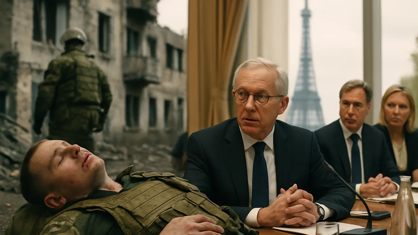 In der Ukraine wird gestorben, in Paris wird über Tag X beraten.