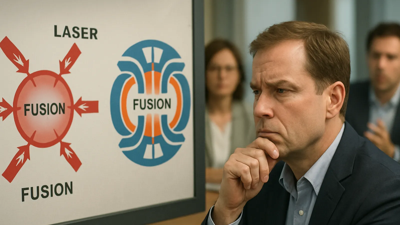 In Deutschland wird über die Methoden der Kernfusion, Laser oder Magnetfusion, diskutiert.