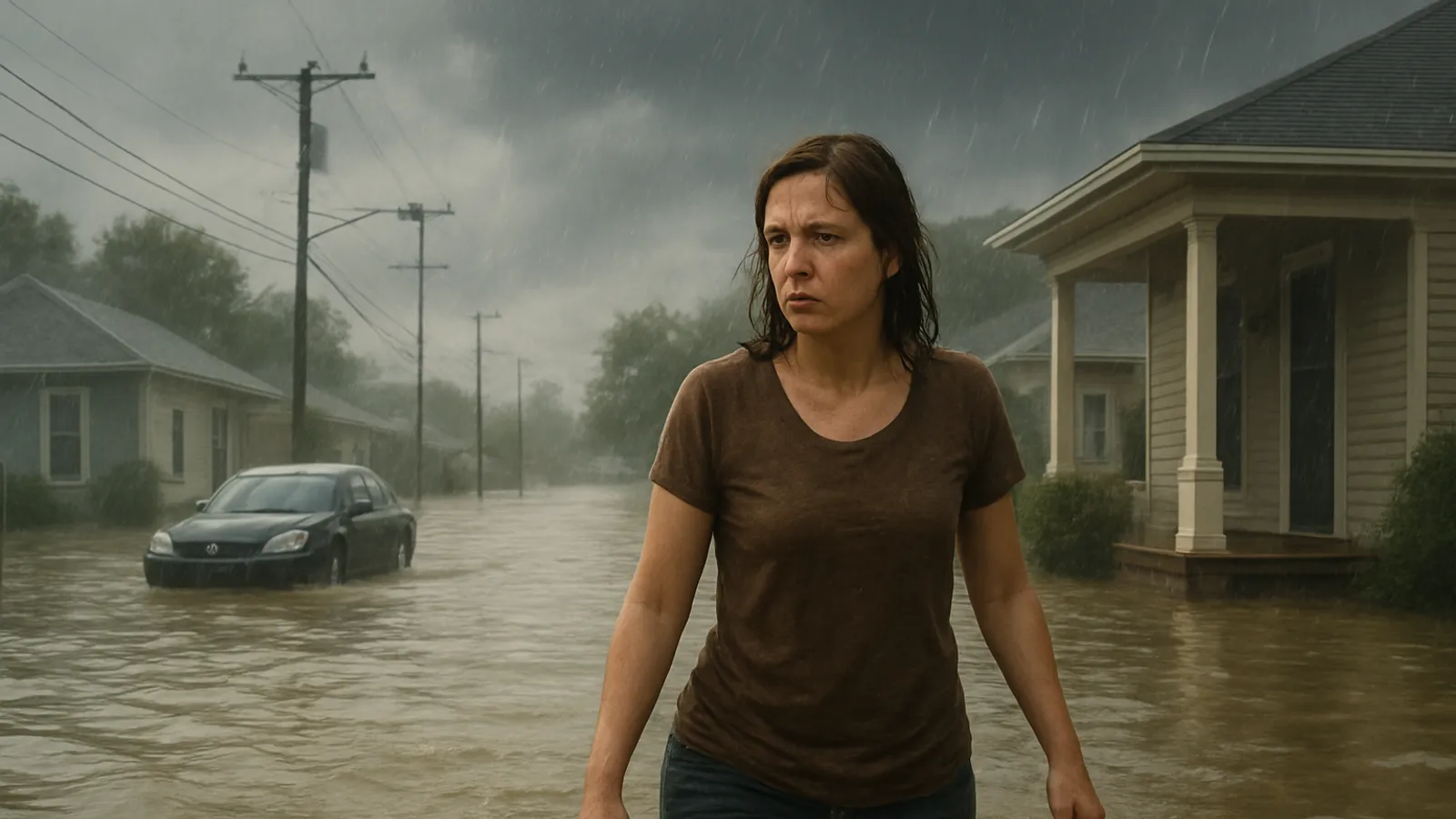 In Louisiana kommt es nach dem Landfall von Tropensturm Bertha zu Überschwemmungen.