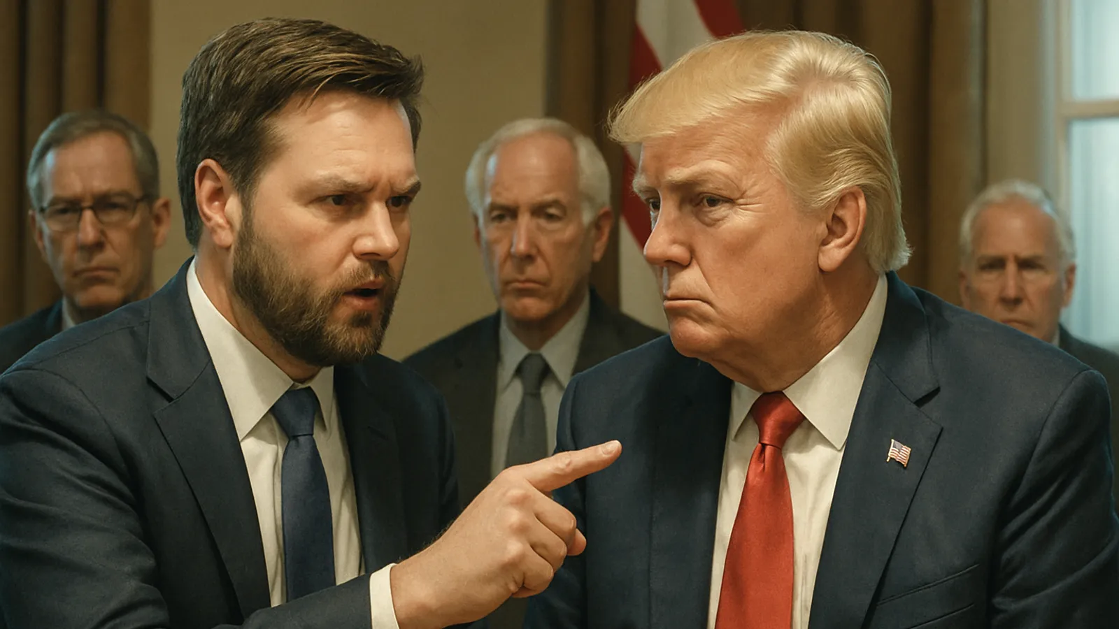 J.D. Vance soll bei einer Epstein-Krisensitzung Trumps Problem angesprochen haben.