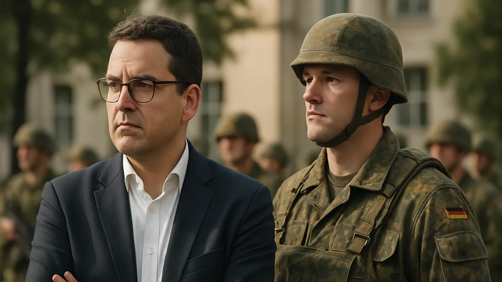 Janosch Dahmen hat den Kriegsdienst verweigert und ist jetzt Reservist.