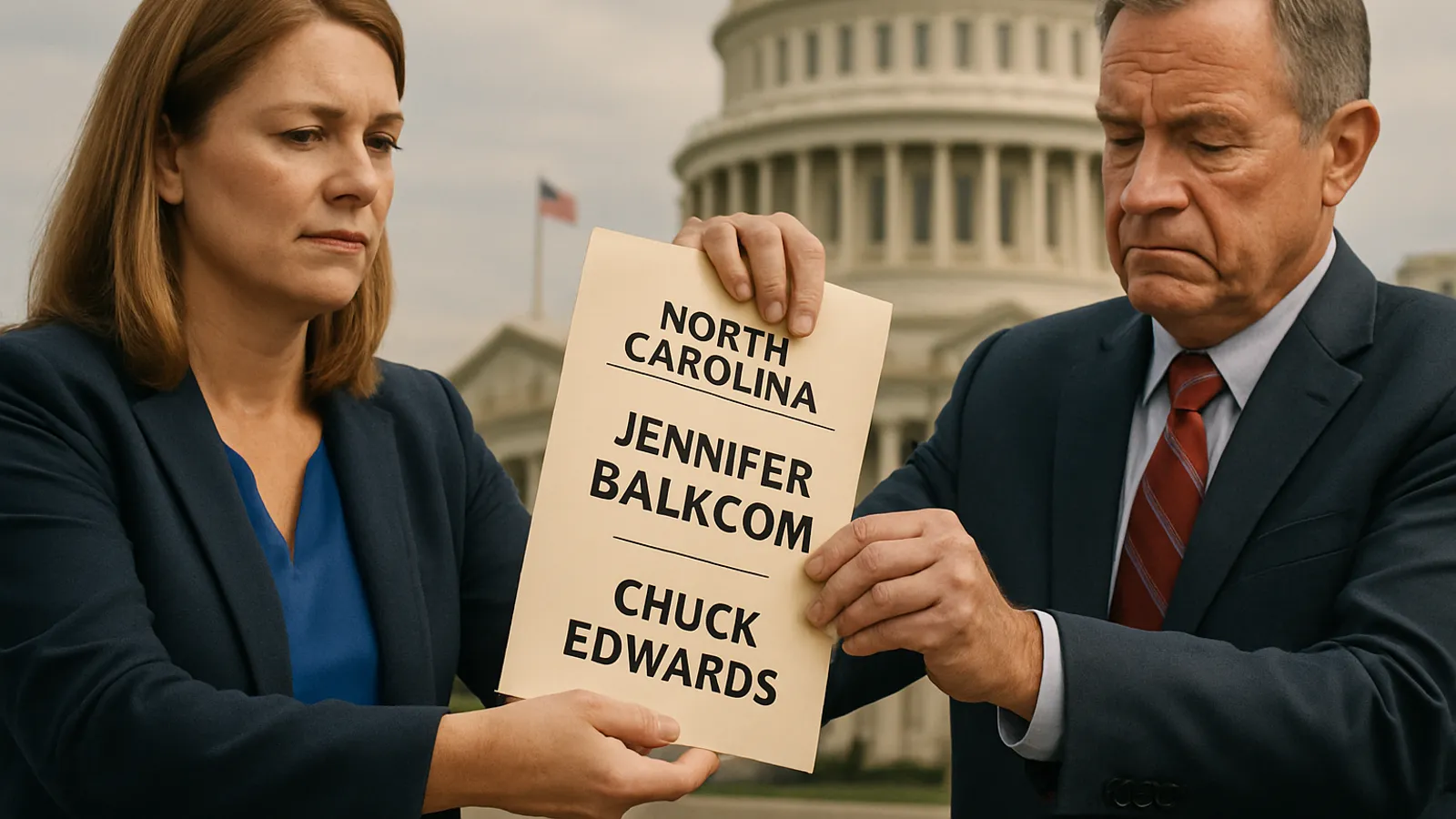 Jennifer Balkcom ersetzt Chuck Edwards als republikanische Kandidatin für das US-Repräsentantenhaus in North Carolina.