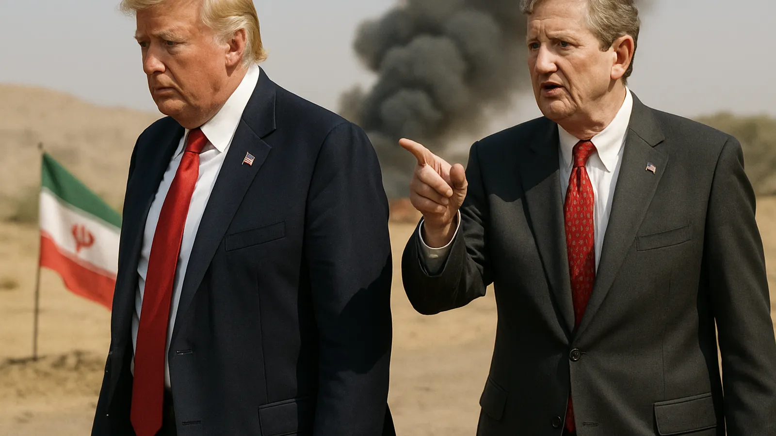 John Kennedy sagt, Trump solle in Iran nicht 'cut and run'.