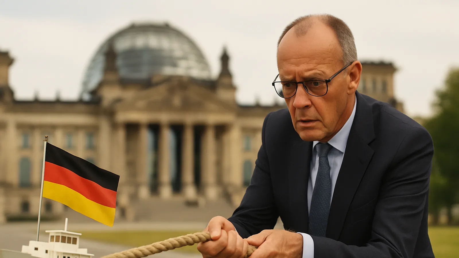 Kanzler Merz will Deutschland wieder flott kriegen.
