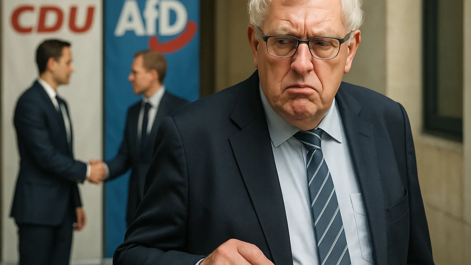 Karl-Josef Laumann droht mit CDU-Austritt bei AfD-Kooperation seiner Partei.