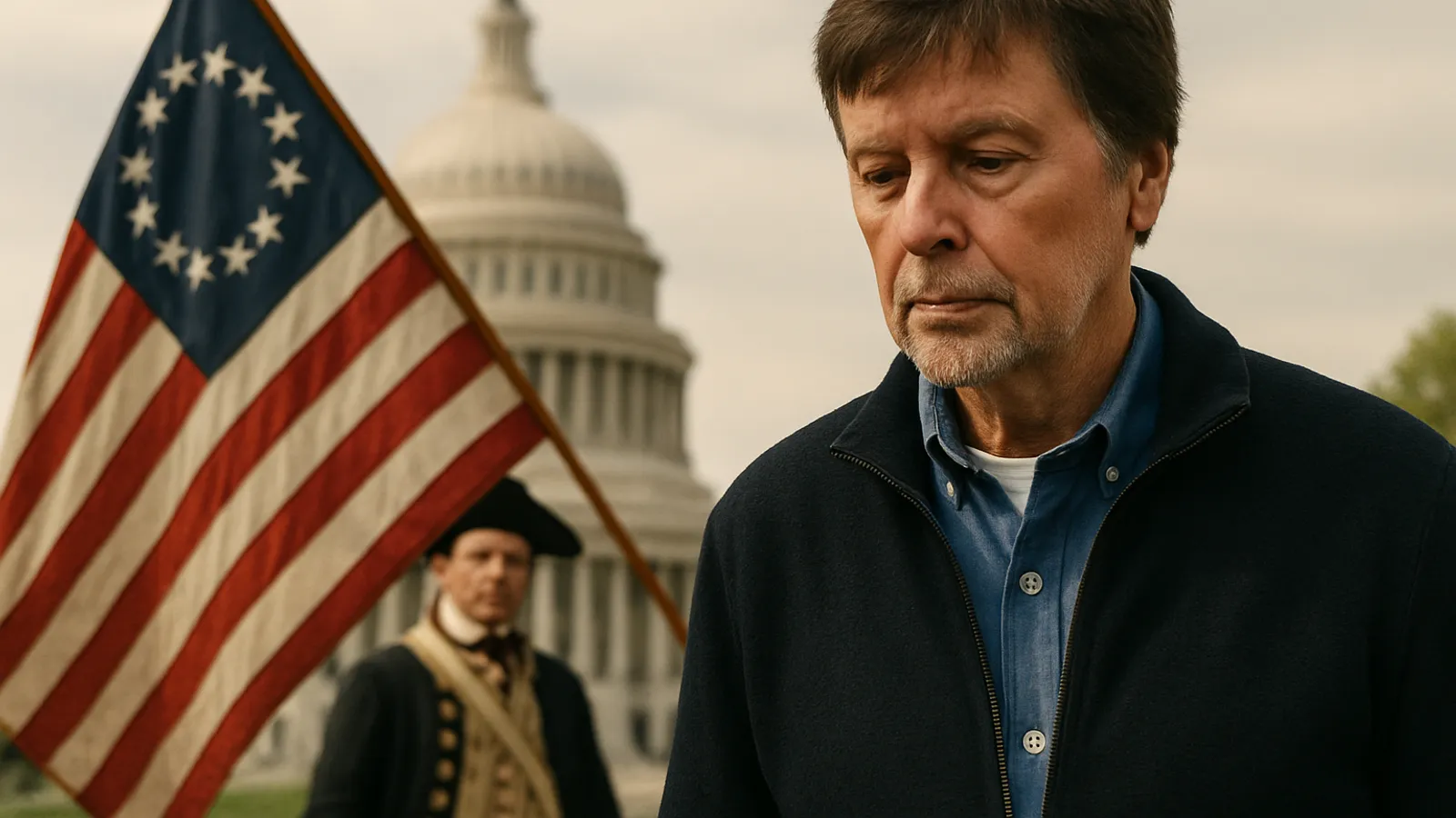 Ken Burns sagt, Demokratie sei nicht das Ziel der Amerikanischen Revolution gewesen.