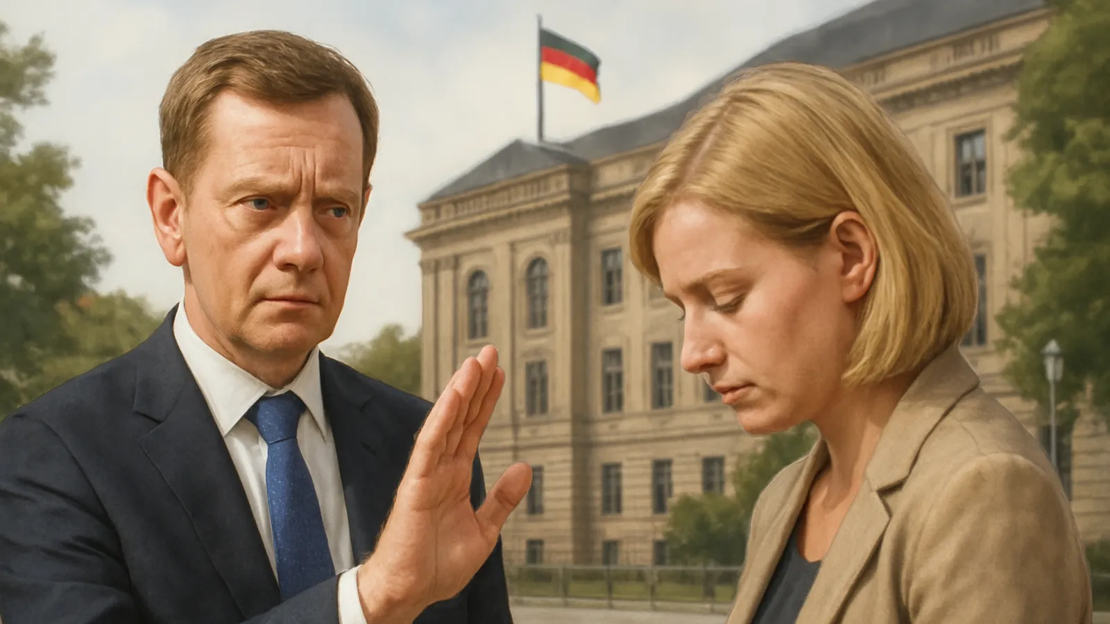 Saxony's Minister-President Michael Kretschmer criticizes the removal of Schenderlein.