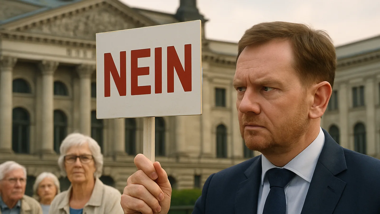 Saxony premier Kretschmer threatens to block Germany’s pension reform.