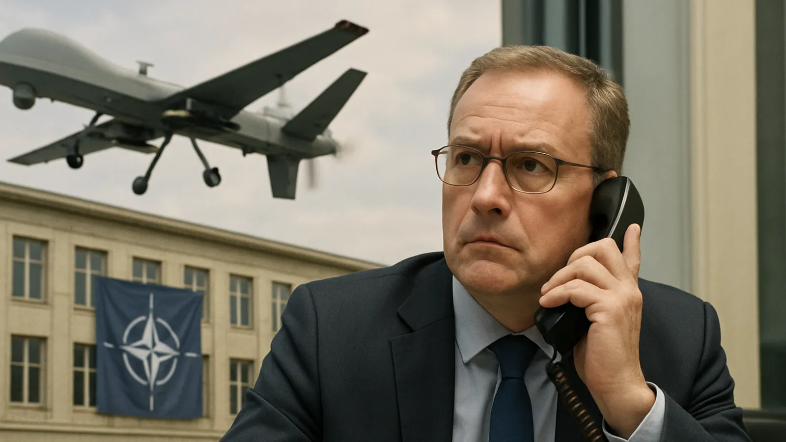 Kiesewetter calls for NATO consultations under Article 4 over the Leipzig drone incident.