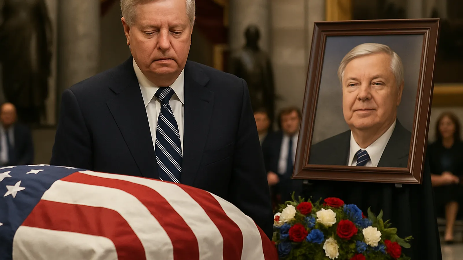Lindsey Graham wurde bei einem Gedenkakt im Kapitol als „echtes amerikanisches Original“ gewürdigt.