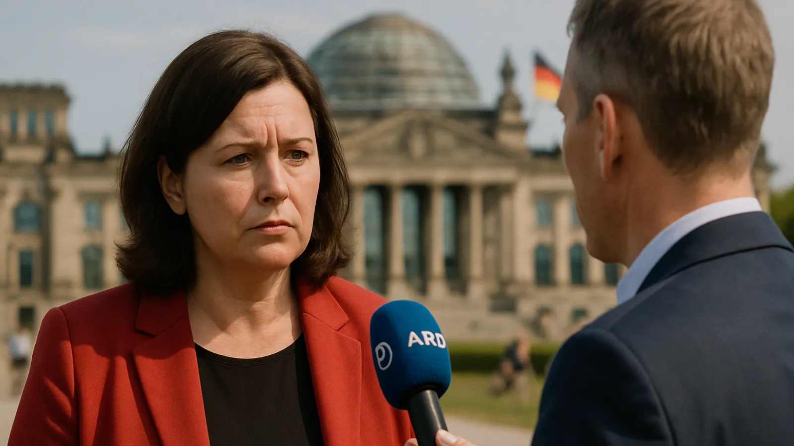 Linken-Chefin Schwerdtner kritisiert die Reformen der Regierung im ARD-Sommerinterview.