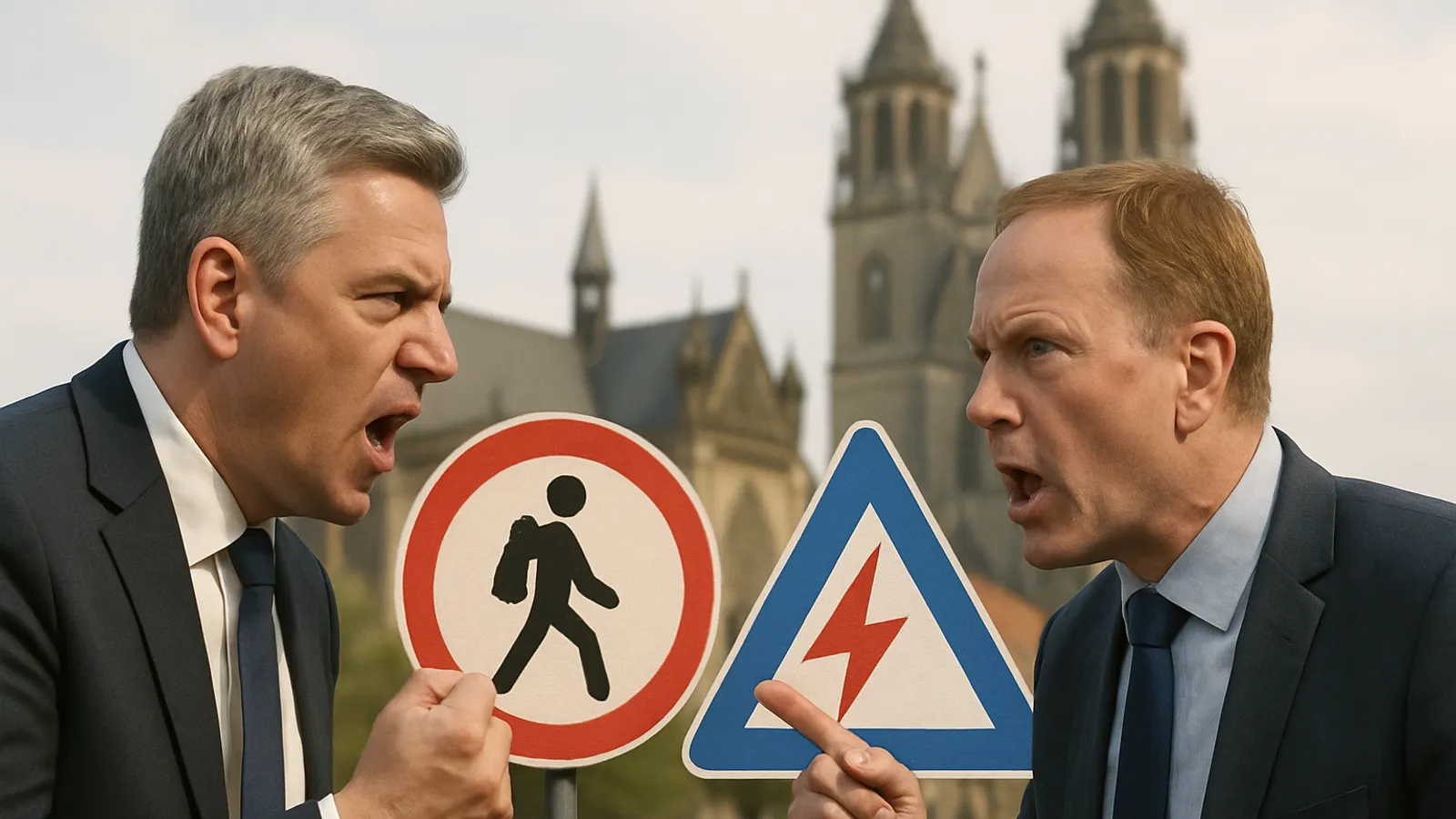 In Magdeburg, there were heated exchanges between the lead candidates of the CDU and AfD over migration and energy policy.
