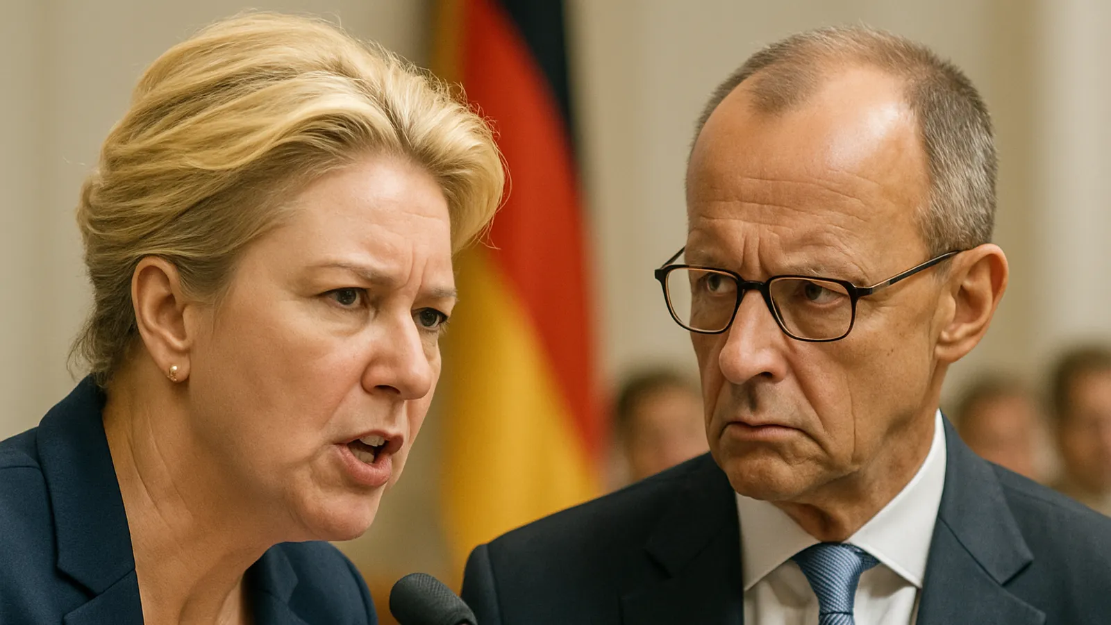 Manuela Schwesig widerspricht Friedrich Merz in der Rentendebatte.