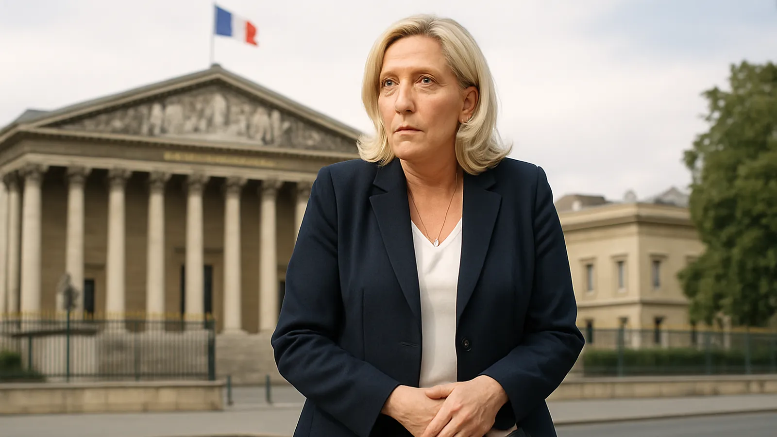 Marine Le Pen darf trotz Urteil antreten – müsste aber mit Fußfessel Wahlkampf machen.