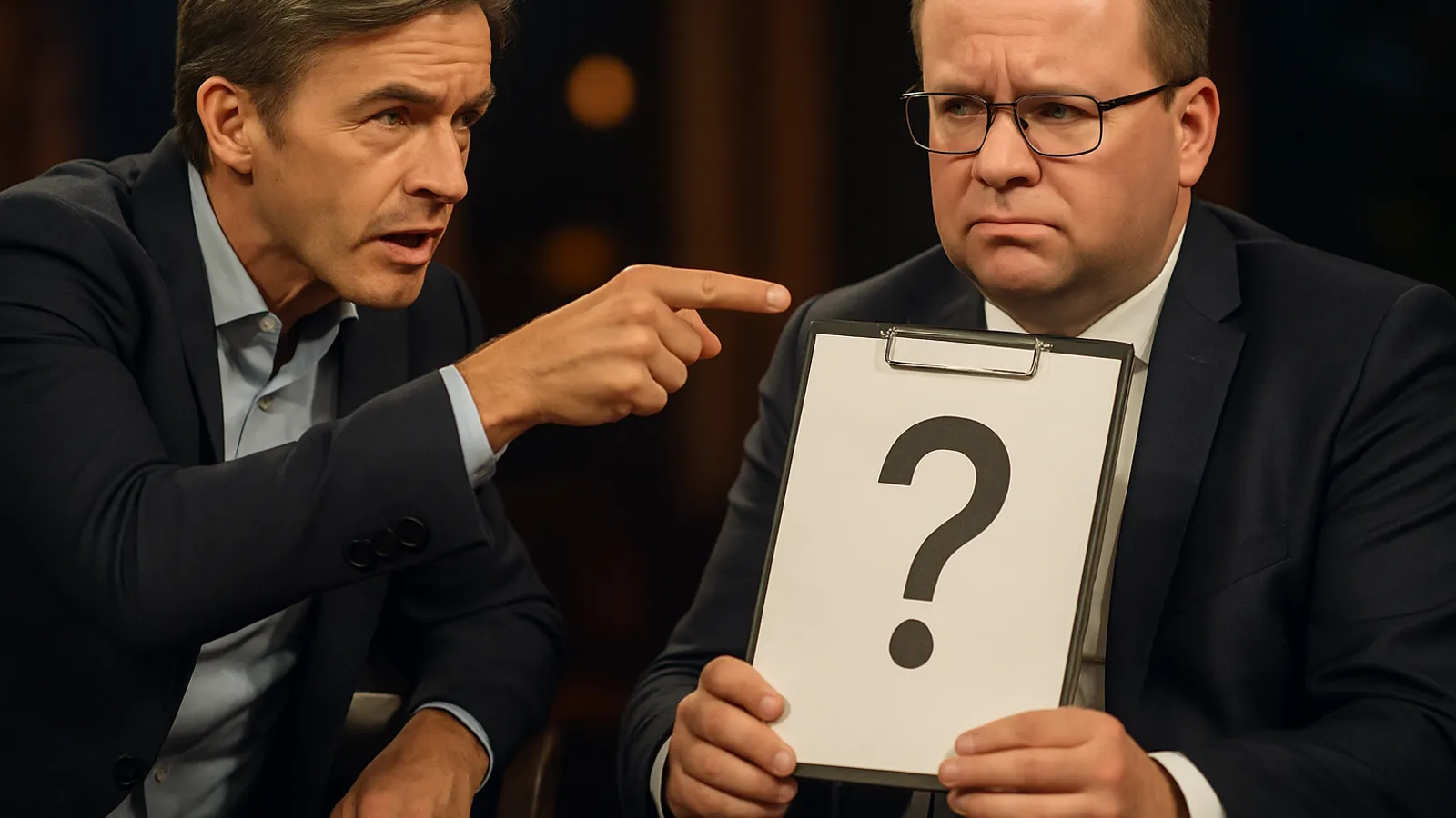 Markus Lanz konfrontiert Sven Schulze (CDU) mit der Aussage, dass er keinen Plan habe.