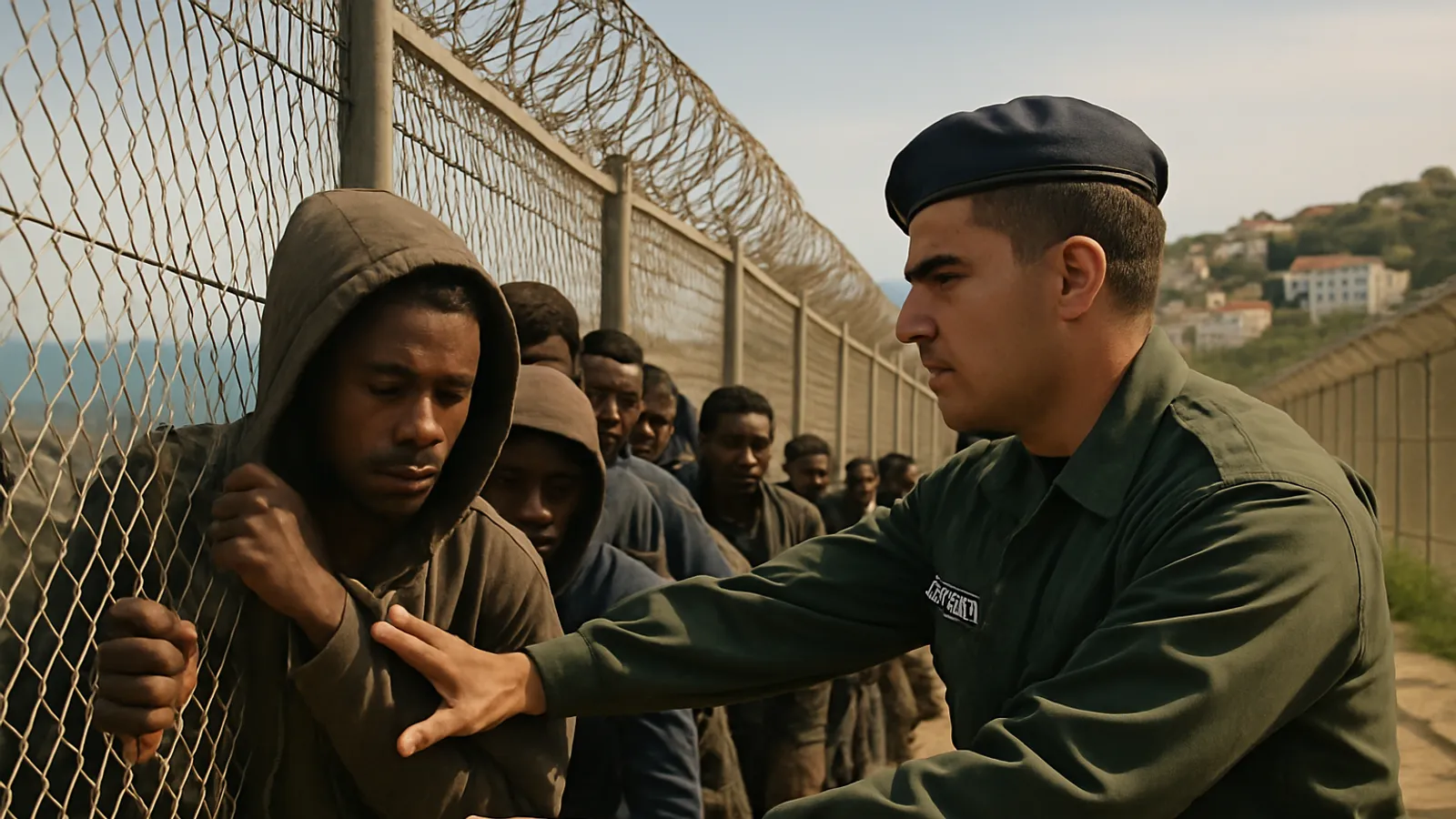 Marokko stoppt 294 Menschen auf dem Weg nach Ceuta.