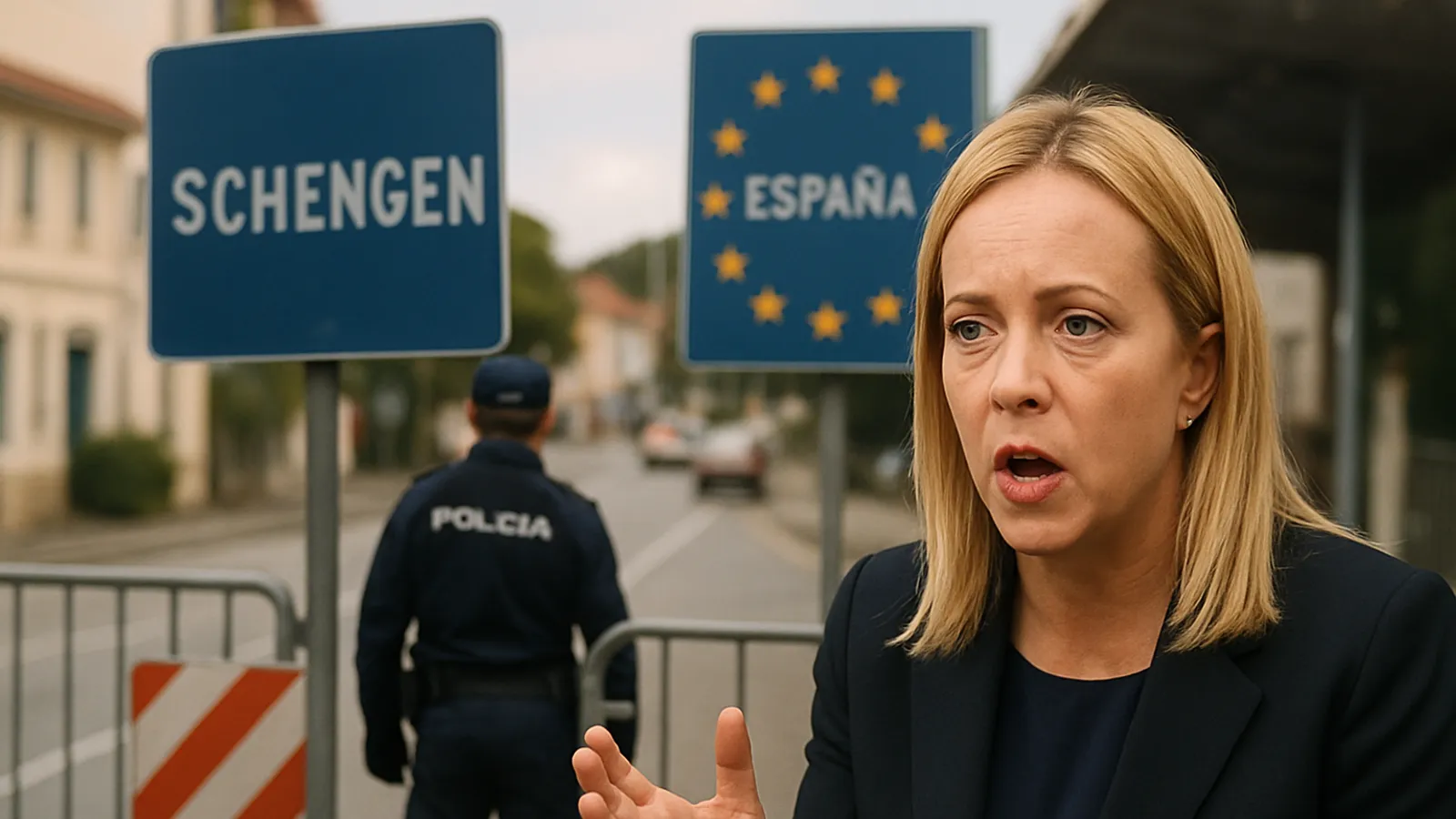 Meloni calls for Spain’s Schengen exclusion; migration expert Knaus calls it “absurd.”