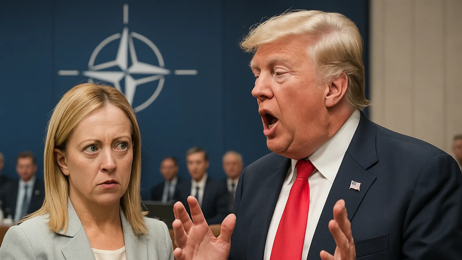 Meloni warnt, der NATO-Gipfel dürfe nicht zur Trump-Show werden.