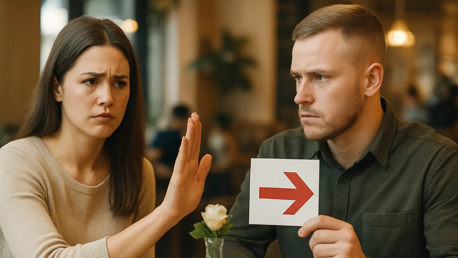 Menschen lehnen Dates mit politisch rechts orientierten Personen ab.