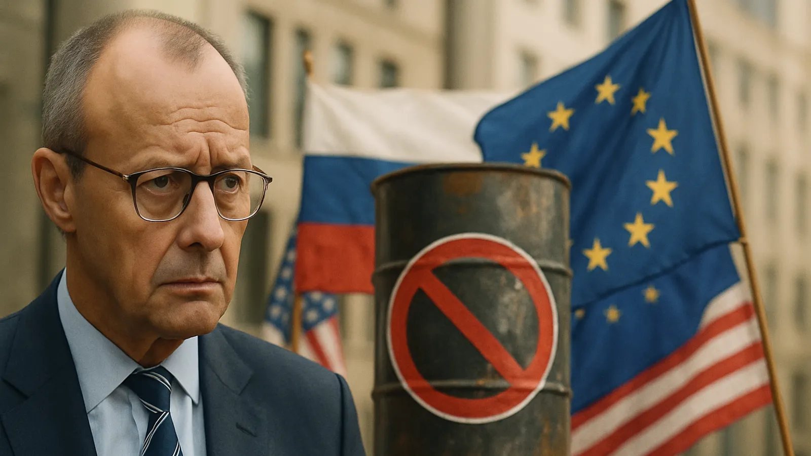 Merz sieht Chance auf neue US-EU-Sanktionen gegen Russland.