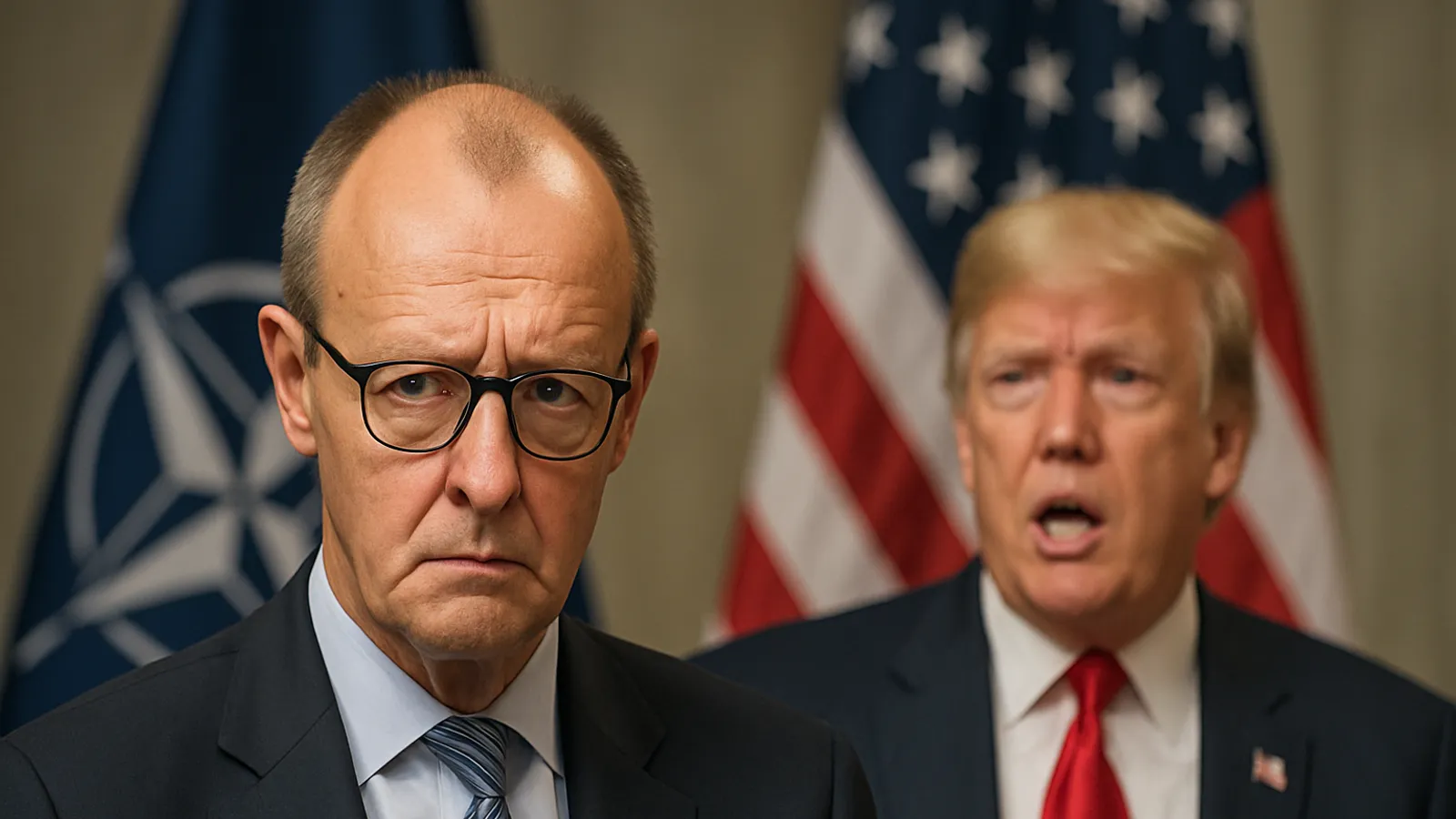 Merz weist die Trump-Kritik an deutschen Nato-Beiträgen zurück.