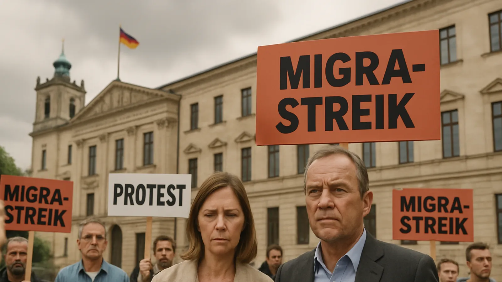 Migra-Streik in Magdeburg: Gewerbetreibende protestieren vor Wahl in Sachsen-Anhalt