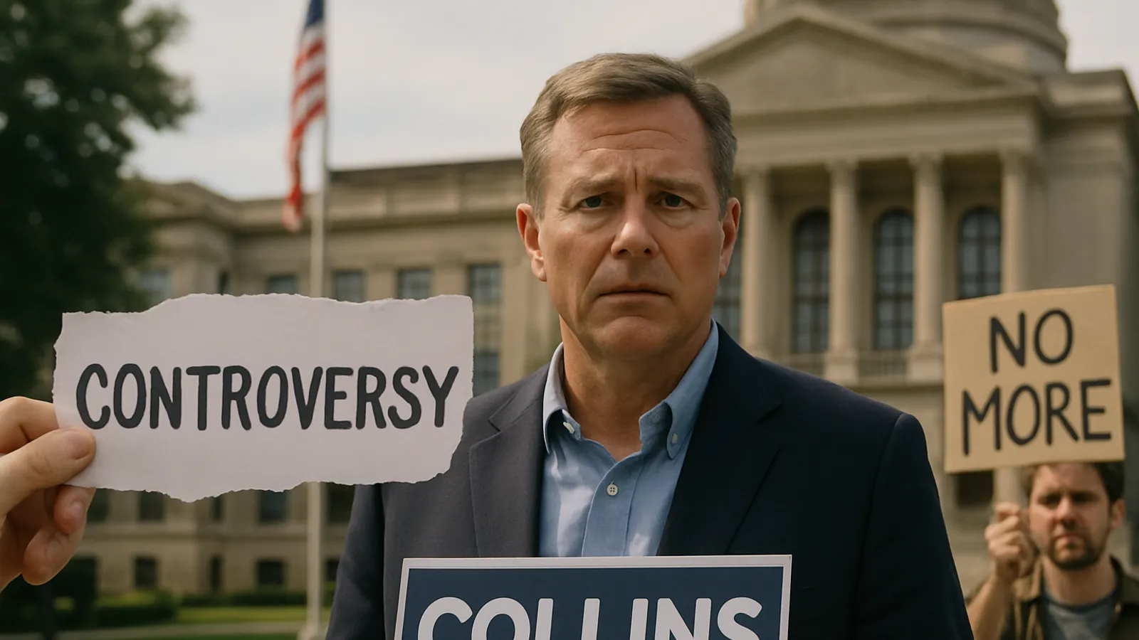 Kontroversen überschatten Mike Collins’ Kandidatur für den US-Senat in Georgia.