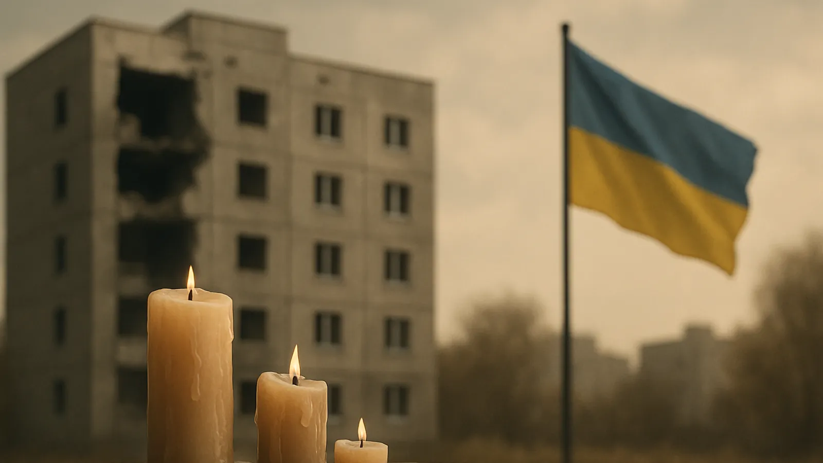 Mindestens drei Menschen, darunter ein Kind, wurden bei russischen Angriffen nahe Kiew getötet.
