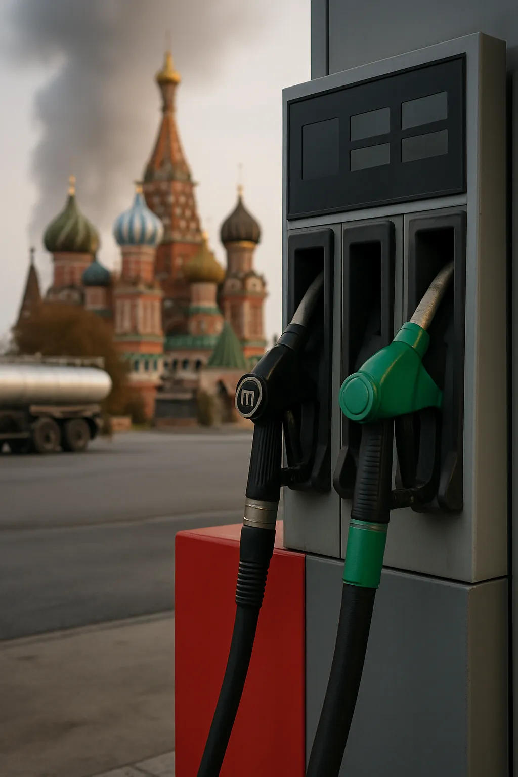 Moskau gibt Kraftstoff-Probleme wegen Kiews Angriffen zu.