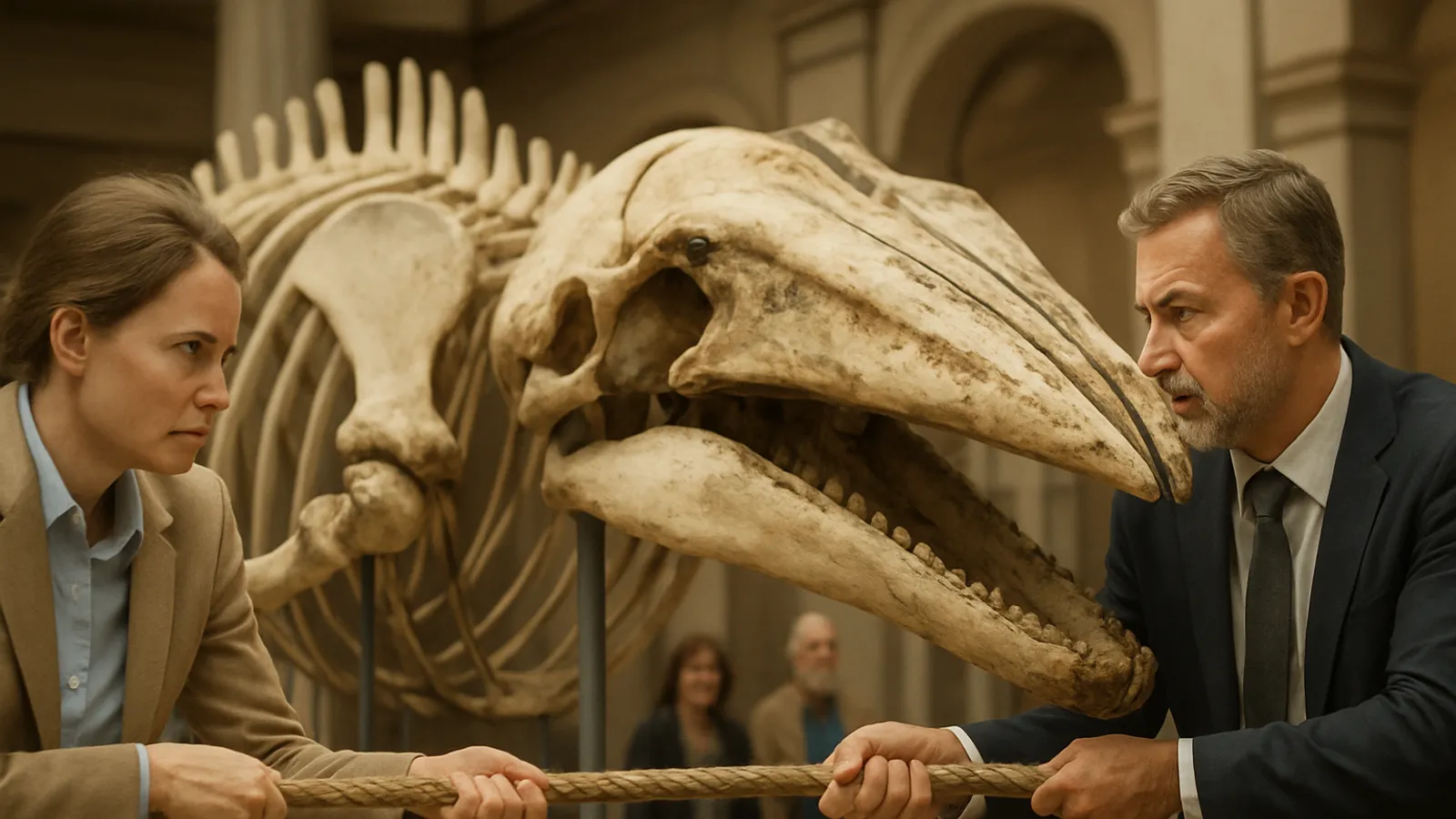 Museen wetteifern um die Überreste des Buckelwals 'Timmy'.
