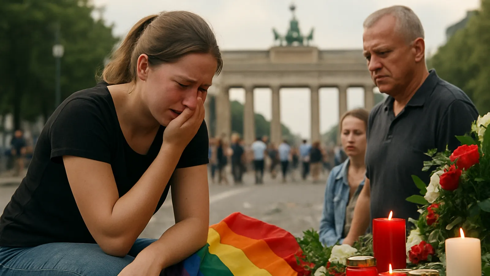 Nach dem mutmaßlichen Anschlag auf den CSD in Berlin herrschen Trauer und Entsetzen.