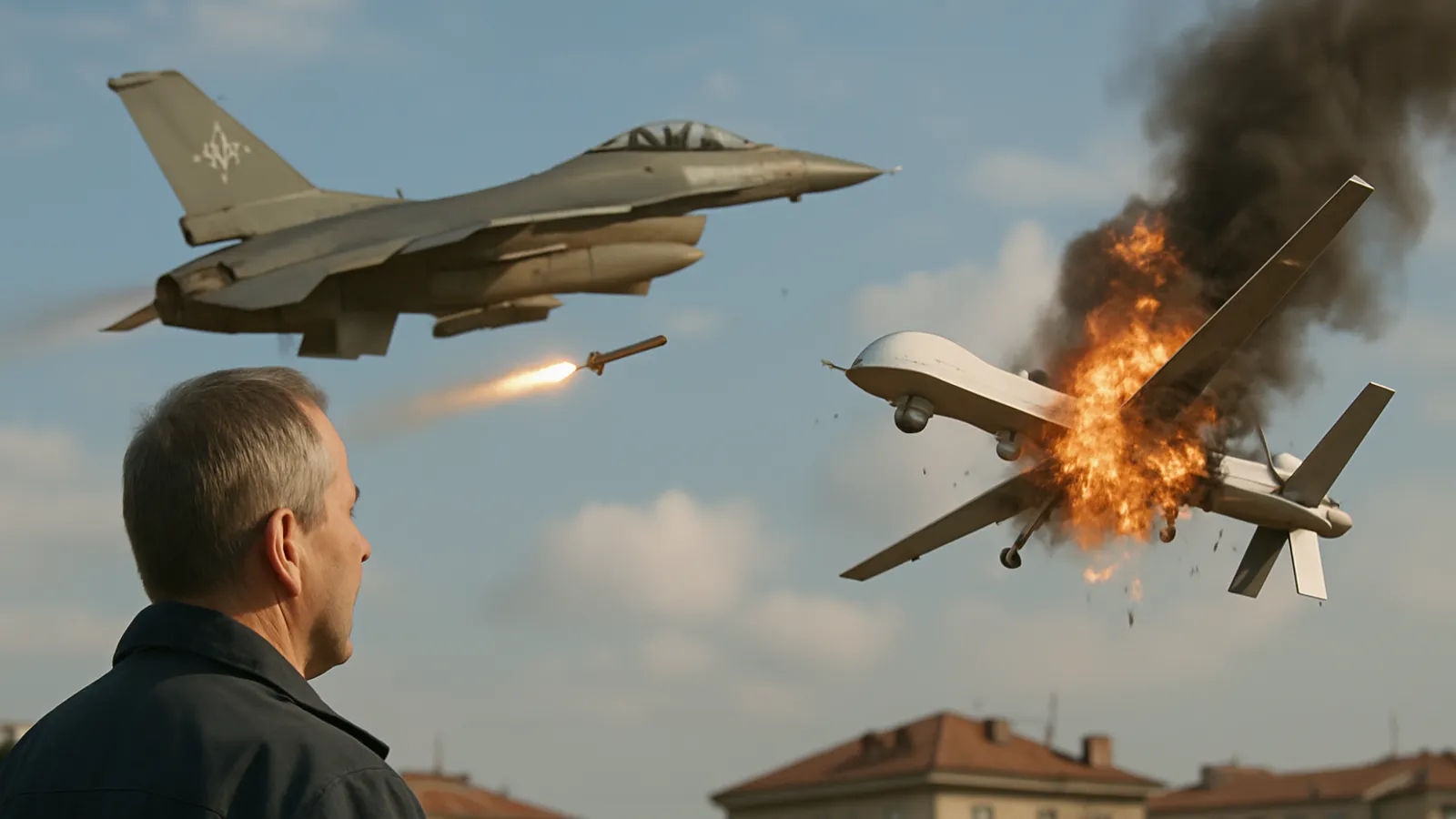 Nato-Kampfjet schießt Drohne über Rumänien ab.