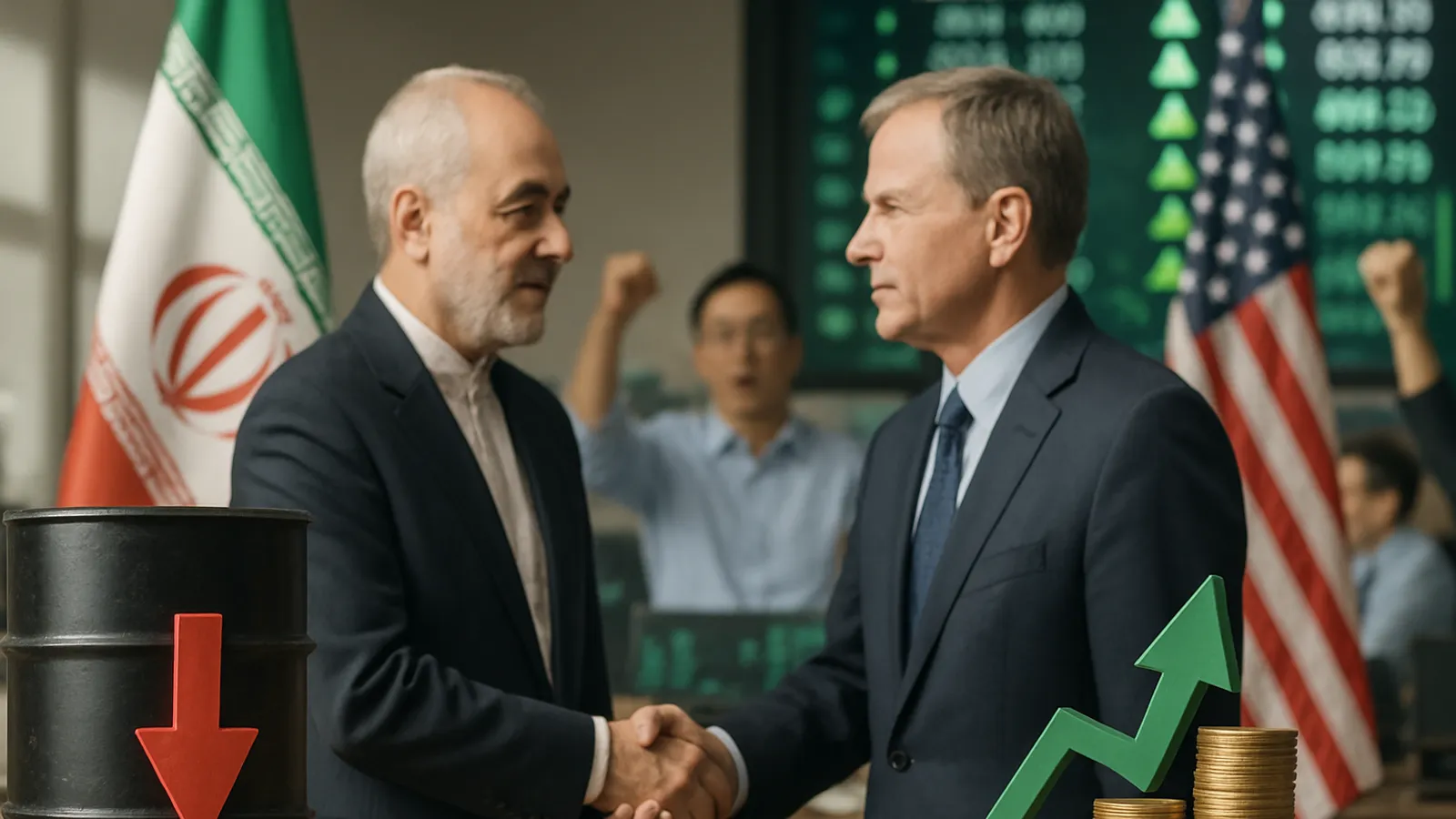 Ölpreis sinkt und Aktienkurse in Asien steigen nach USA-Iran-Abkommen.