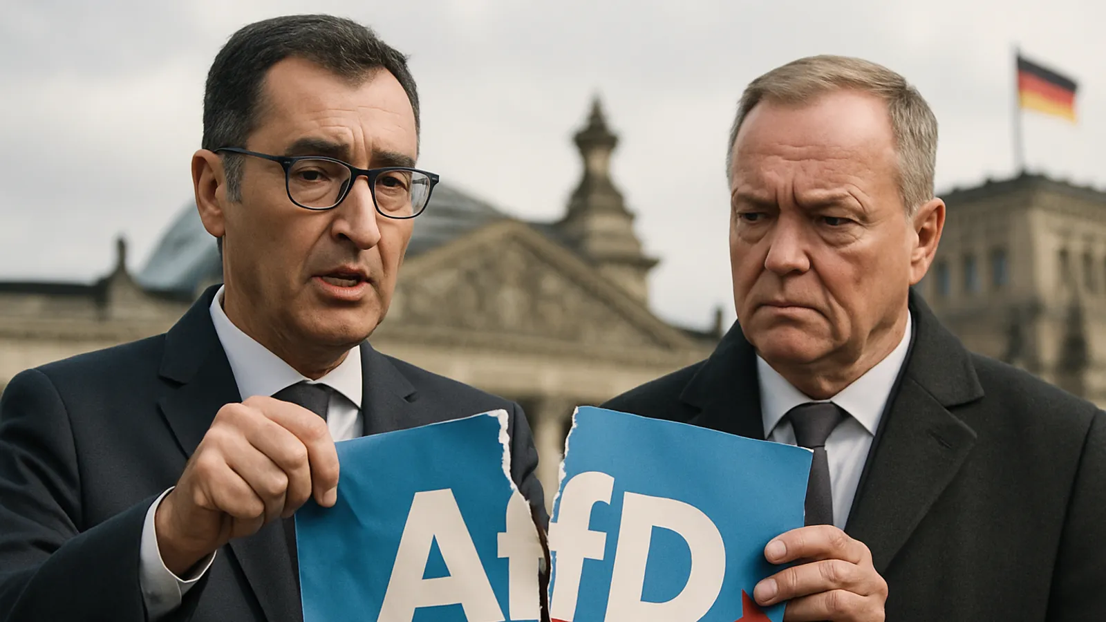 Özdemir und Pistorius werben für Verbotsverfahren von AfD-Landesverbänden