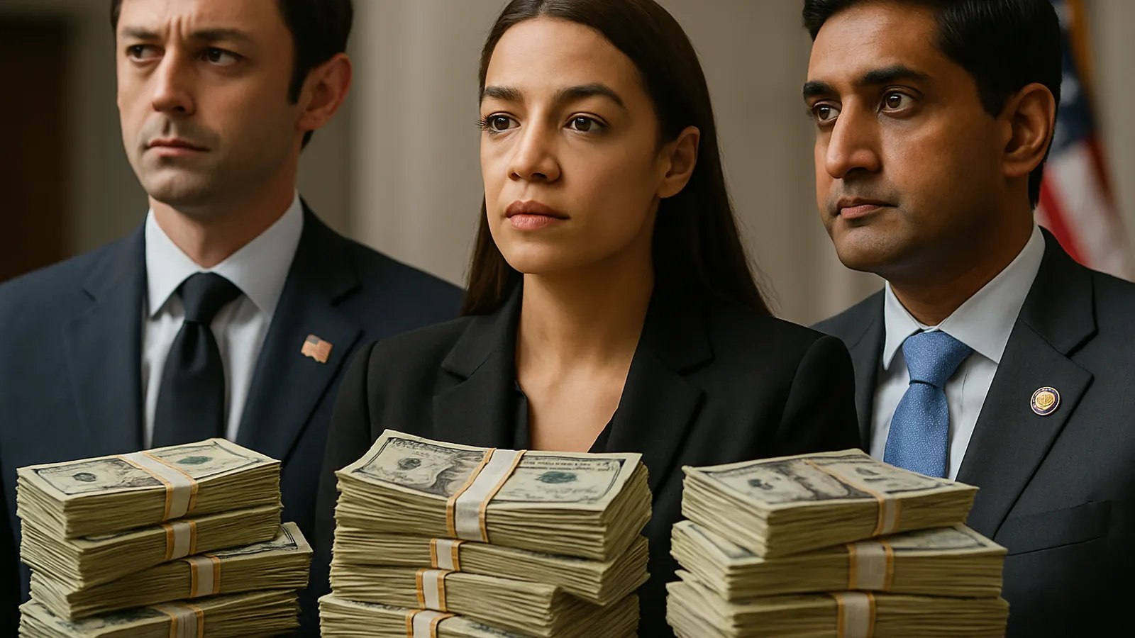 Ossoff, AOC und Khanna verfügen über hohe Wahlkampfrücklagen.