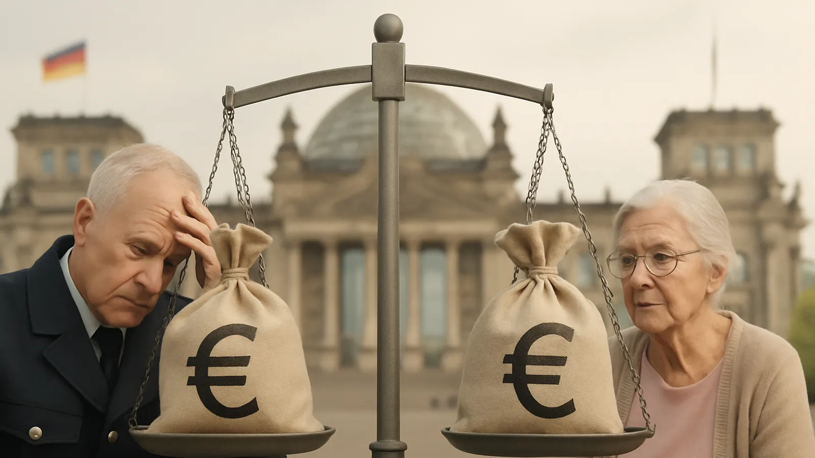 Pensionäre kosten den Staat fast so viel wie 20 Millionen Rentner.