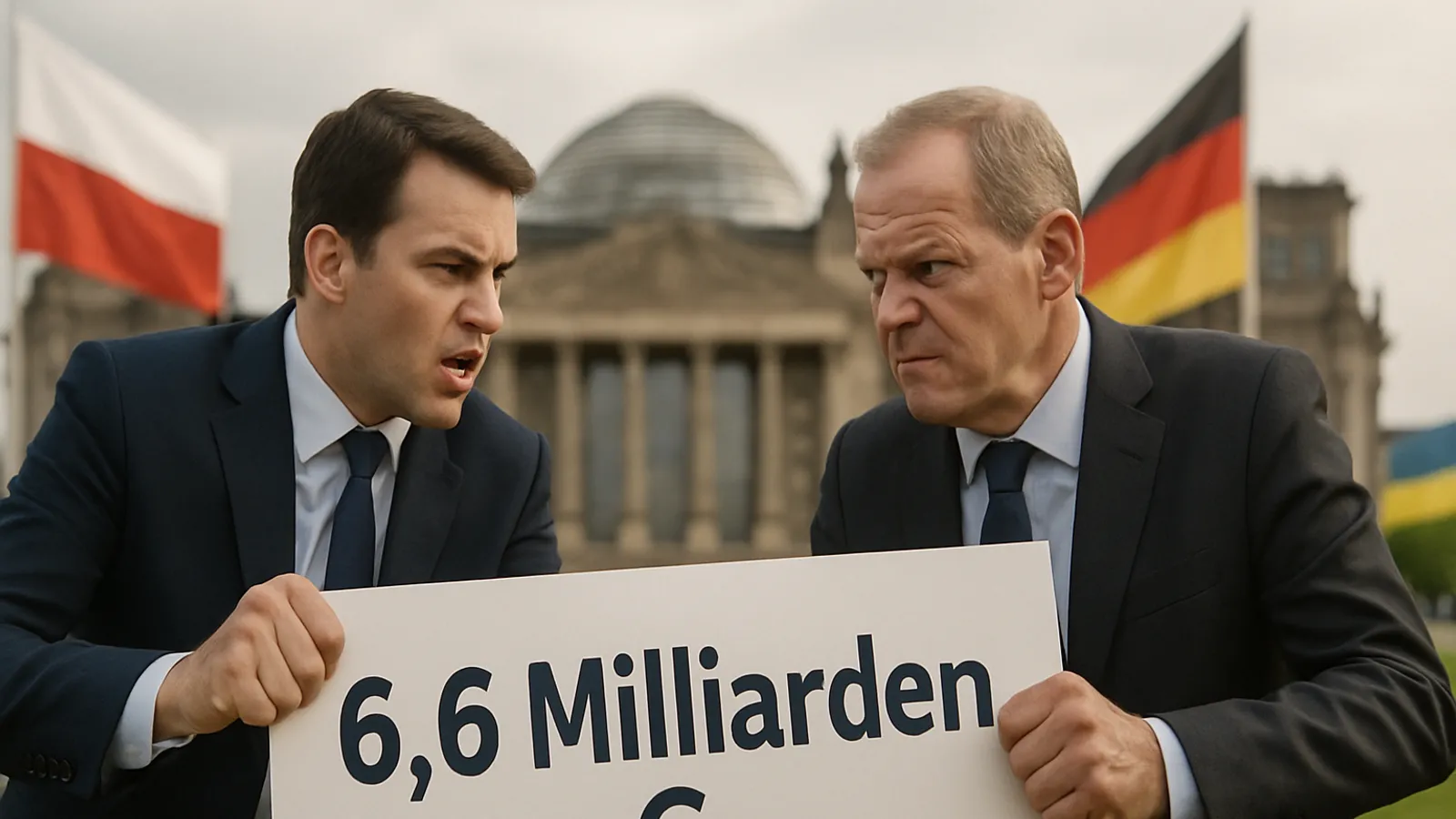 Polen und Deutschland streiten über 6,6 Milliarden Euro für die Ukraine.