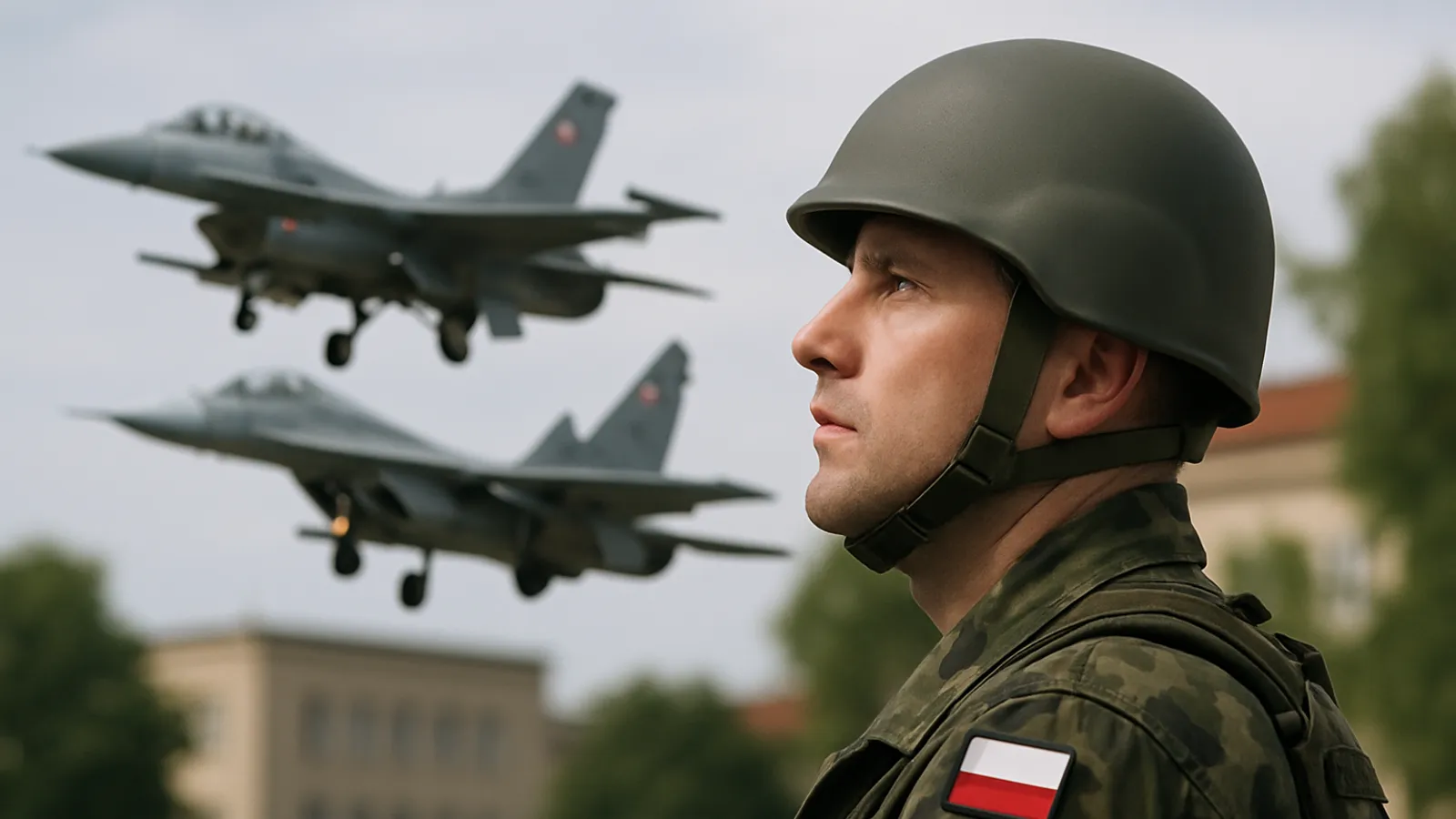 Polens Militär hat drei Tage in Folge russische Kampfflugzeuge abgefangen.