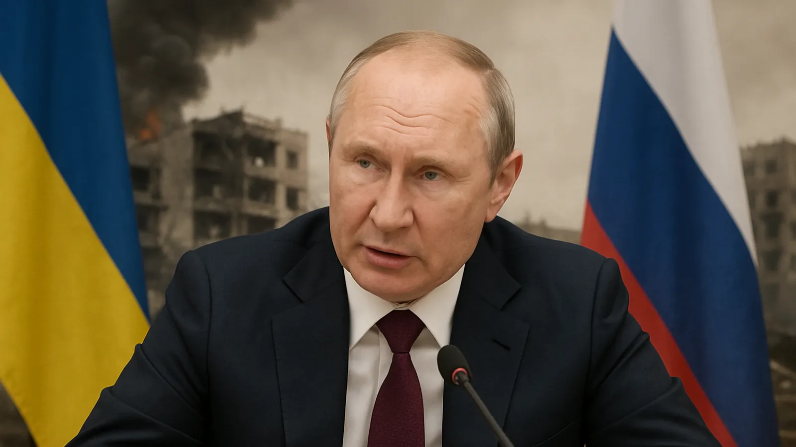 Putin lehnt Friedensverhandlungen ab und spricht von echtem Krieg.