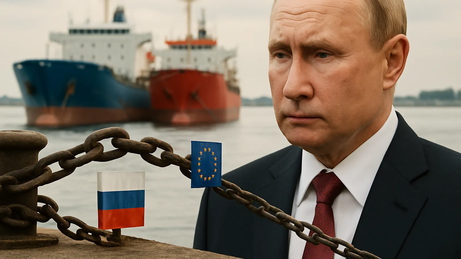Putin droht mit Gegenmaßnahmen bei Beschlagnahmung russischer Schiffe.