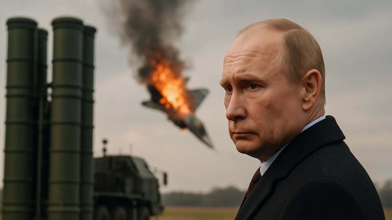 Putins Luftabwehr hat einen eigenen Jet vom Typ Su-57 abgeschossen.