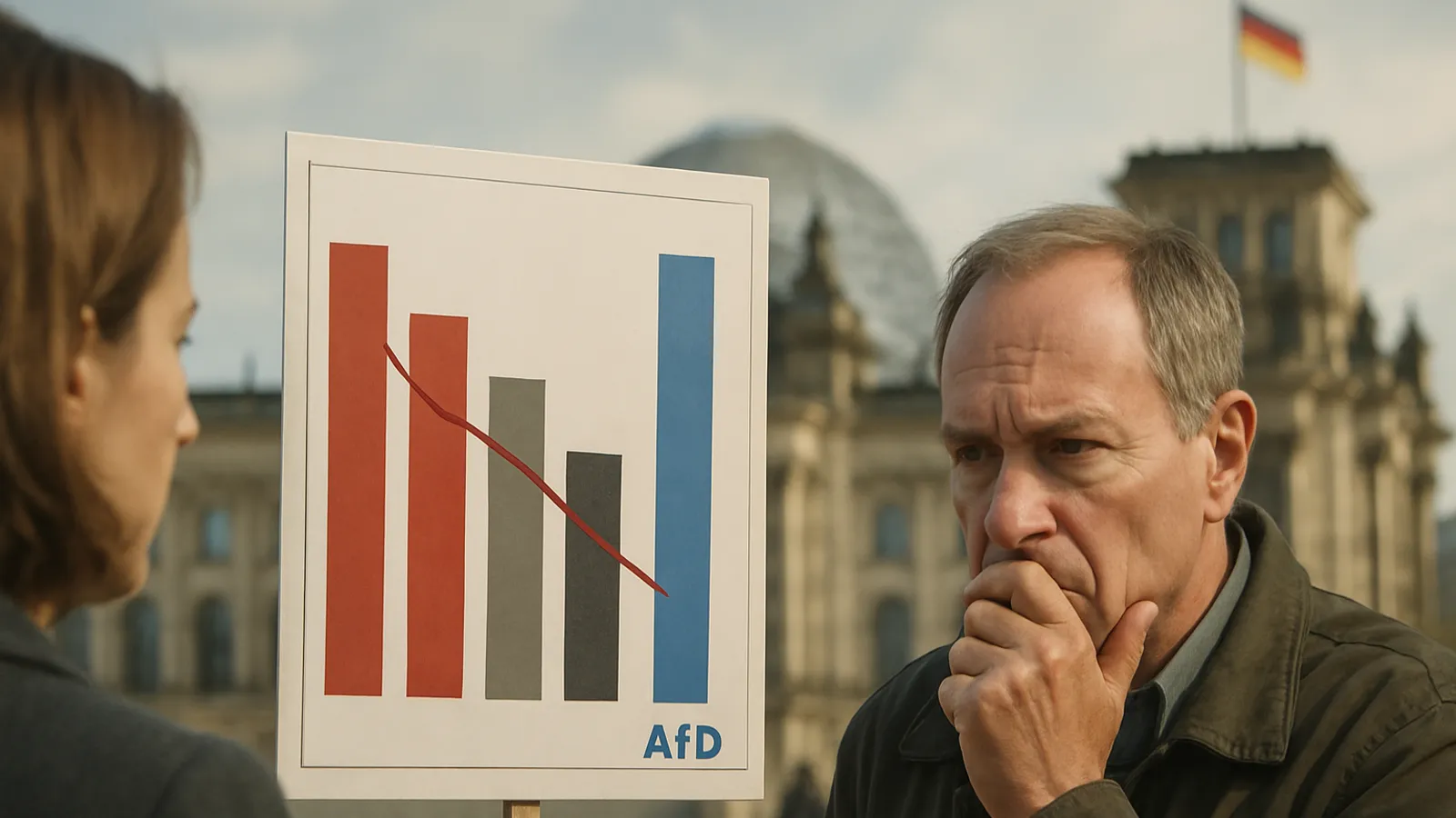 Regierungsparteien werden in Umfragen abgestraft, während die AfD dominiert.