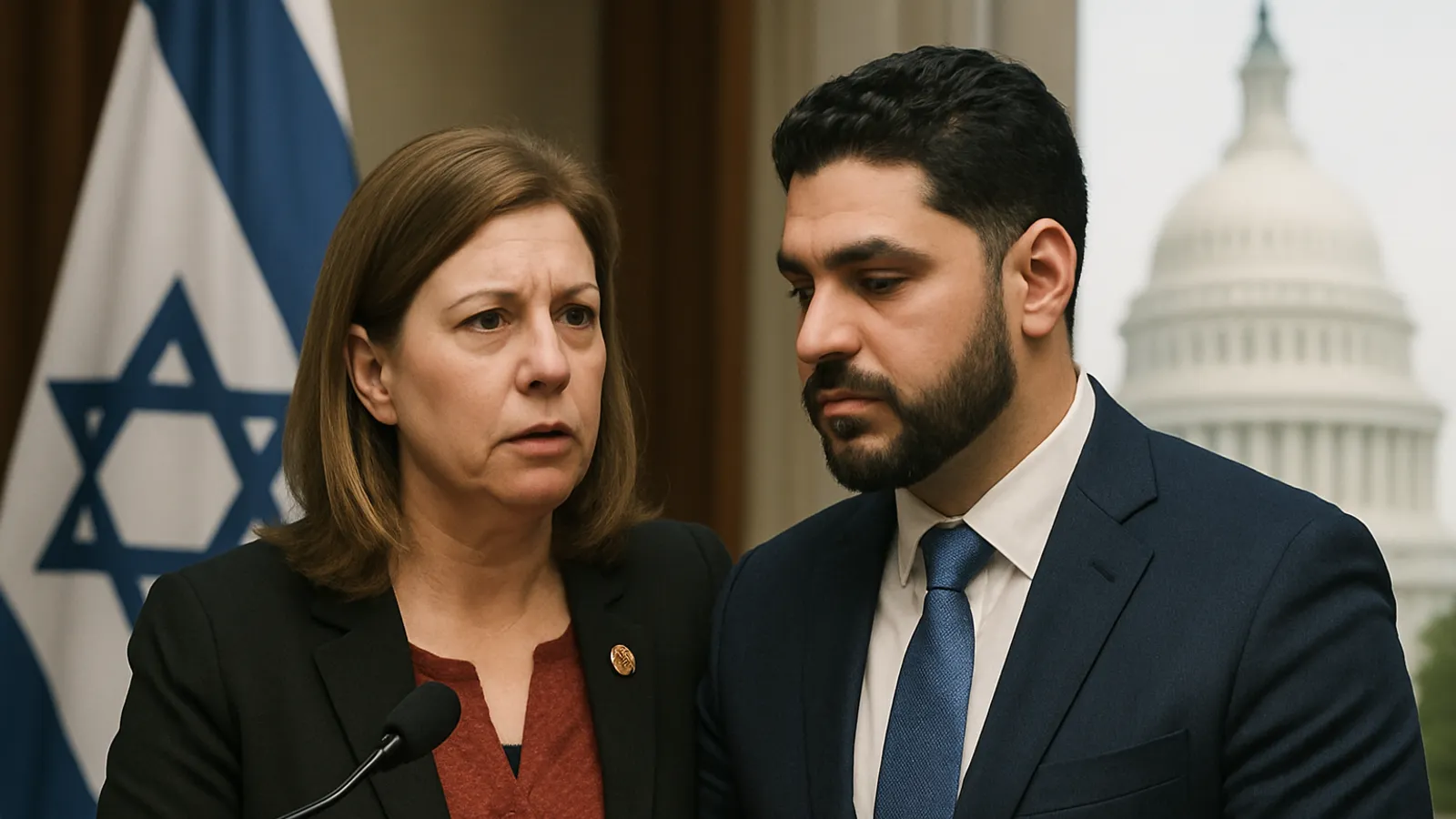 Haley Stevens hält an ihrer Aussage fest, El-Sayed erkenne Israels Existenzrecht nicht an – unterstützt ihn aber dennoch.