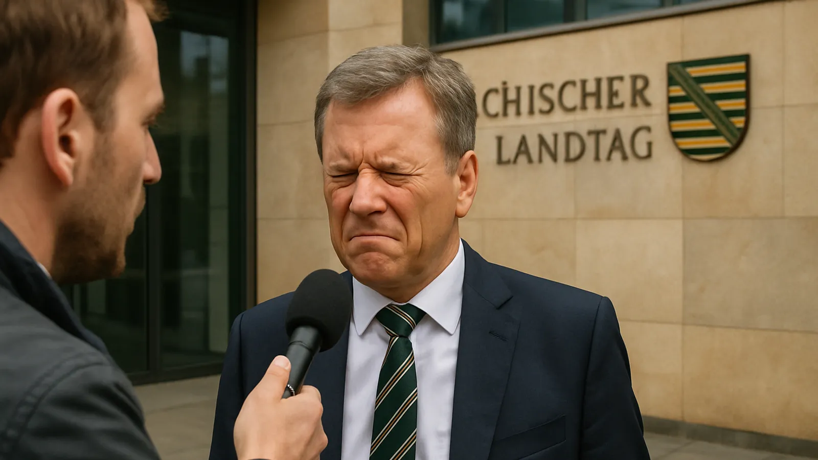 Question from FAZ journalist Michael Martens sparks anger in Saxony.