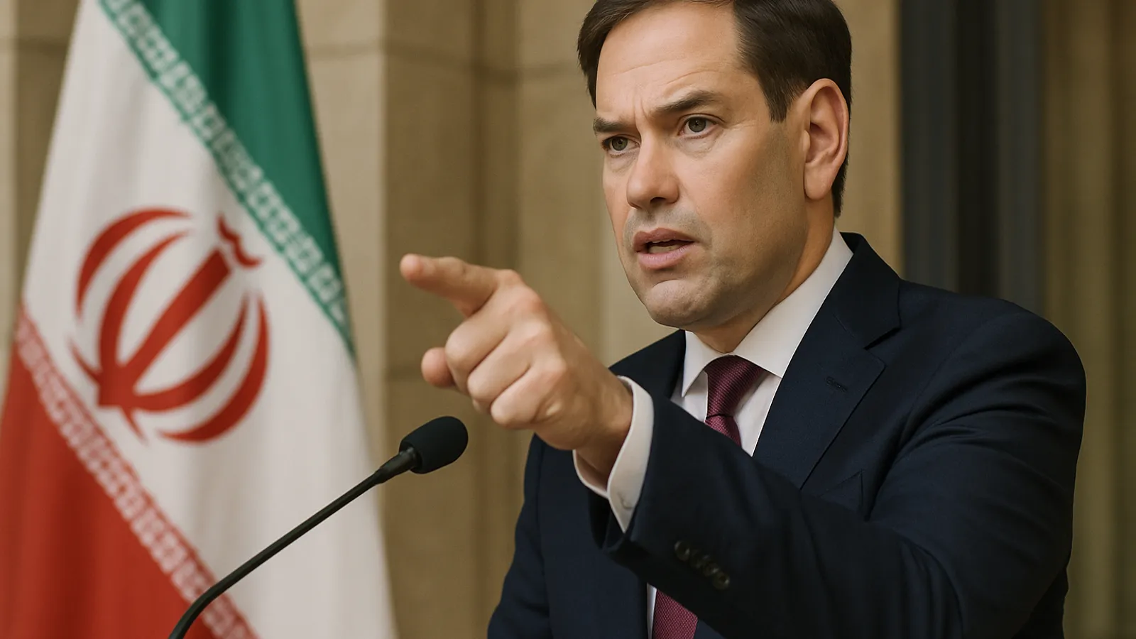 Rubio fordert Staaten zu mehr Druck auf Teheran auf.