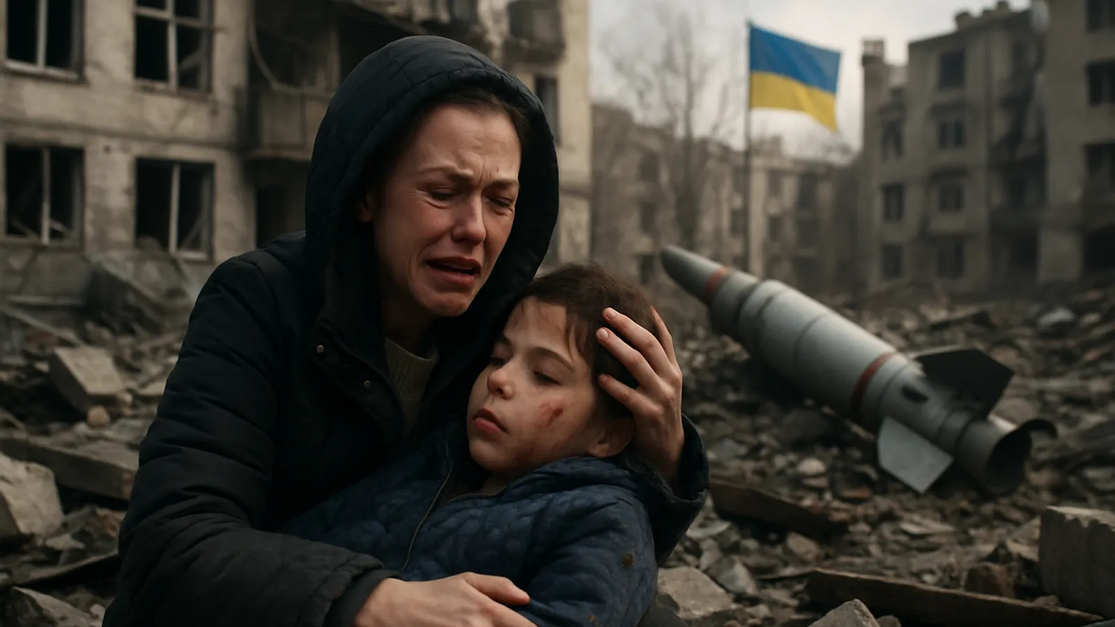 Russische Angriffe verursachen hohe zivile Verluste in der Ukraine.
