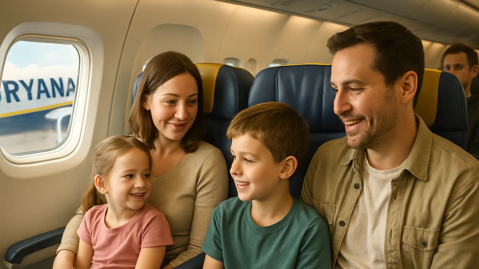 Ryanair lässt Familien auch ohne Reservierung zusammensitzen.