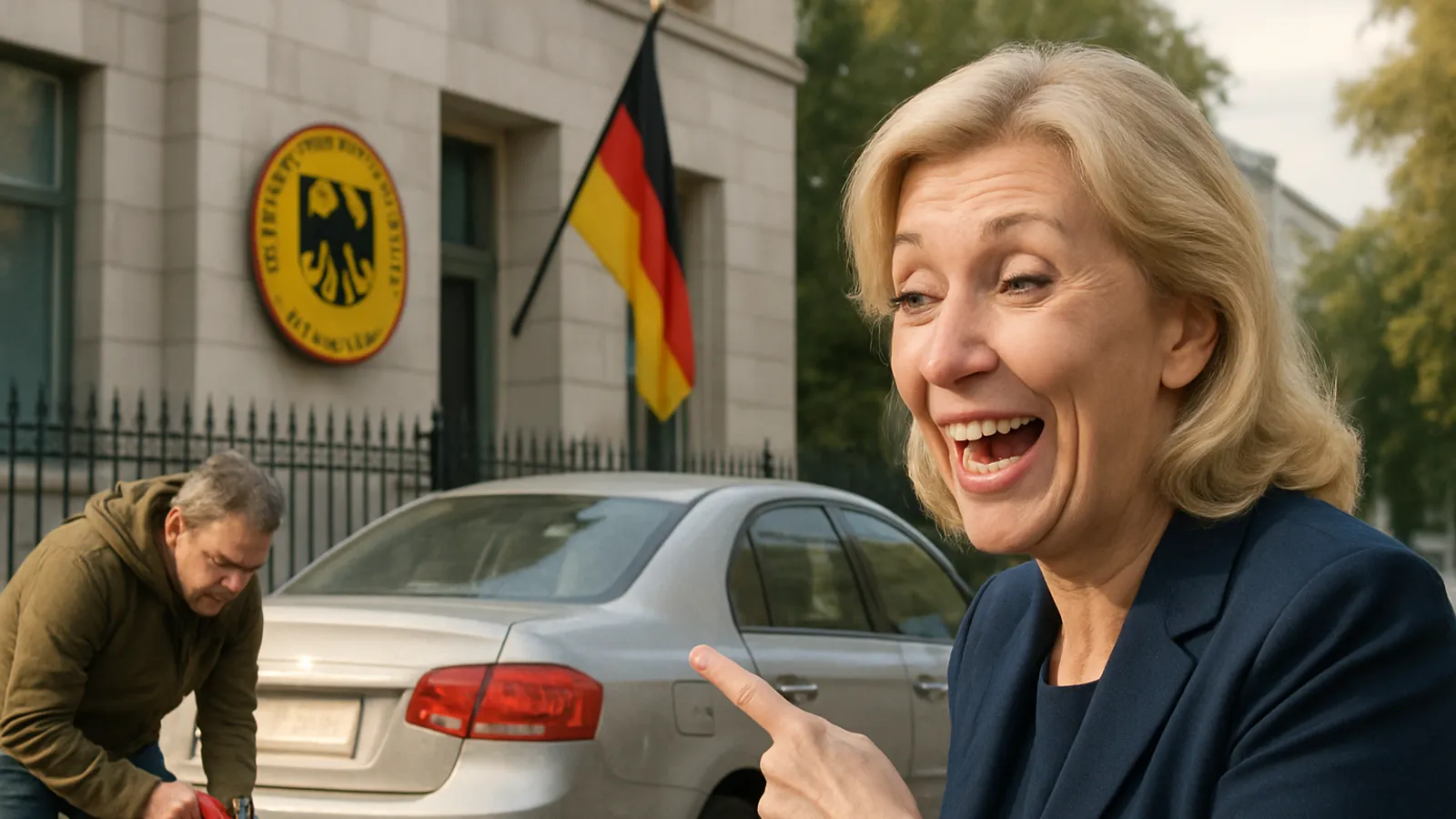 Sacharowa verspottet die deutsche Botschaft wegen eines Videos über den Treibstoffmangel in Russland.