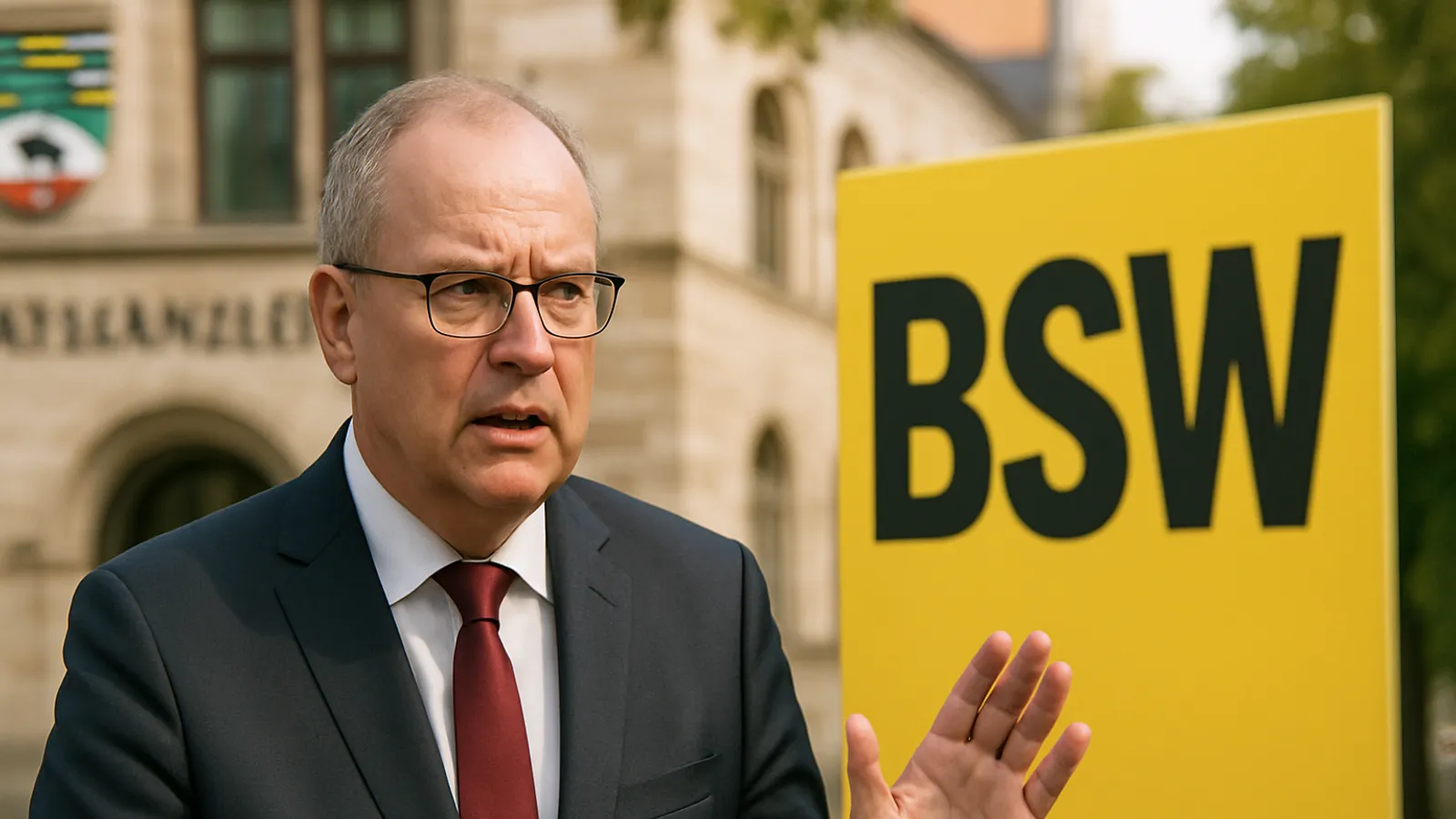 Sachsen-Anhalts Regierungschef Schulze warnt vor Wahl des BSW.
